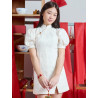 Cheongsam Puff Sleeves Dress